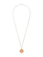 Shay 18kt Rose Gold Coin Pave Diamond Necklace - Metallic