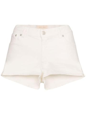 Jeanerica High-waisted Denim Shorts - White