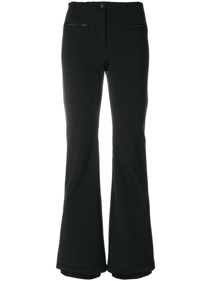 Fendi Flared Trousers With Piping - Black