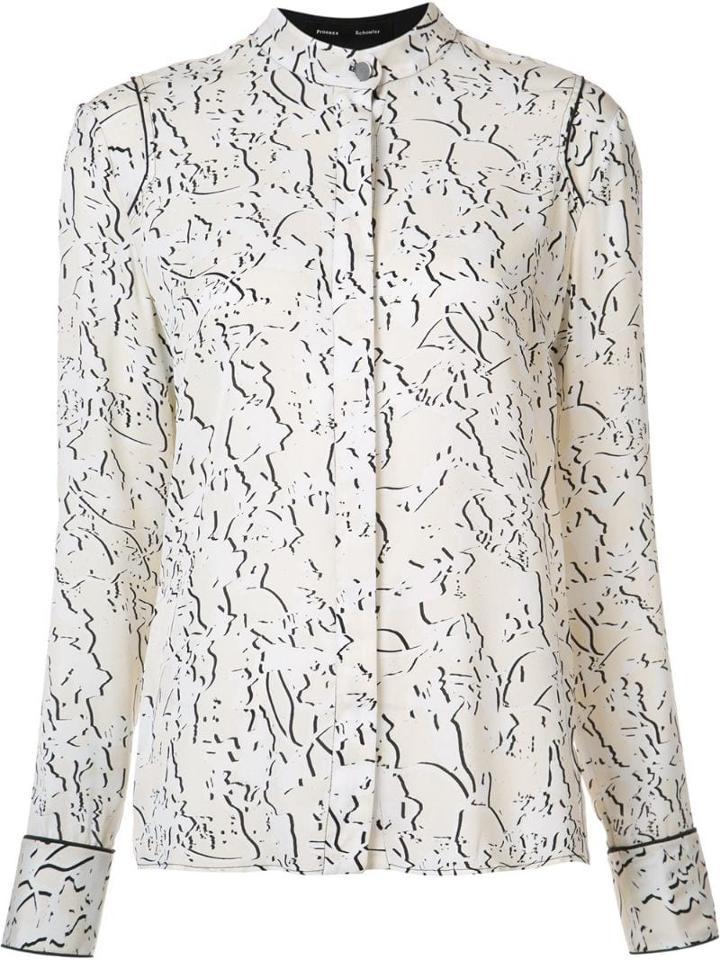 Proenza Schouler Double Vine Print Blouse - Neutrals