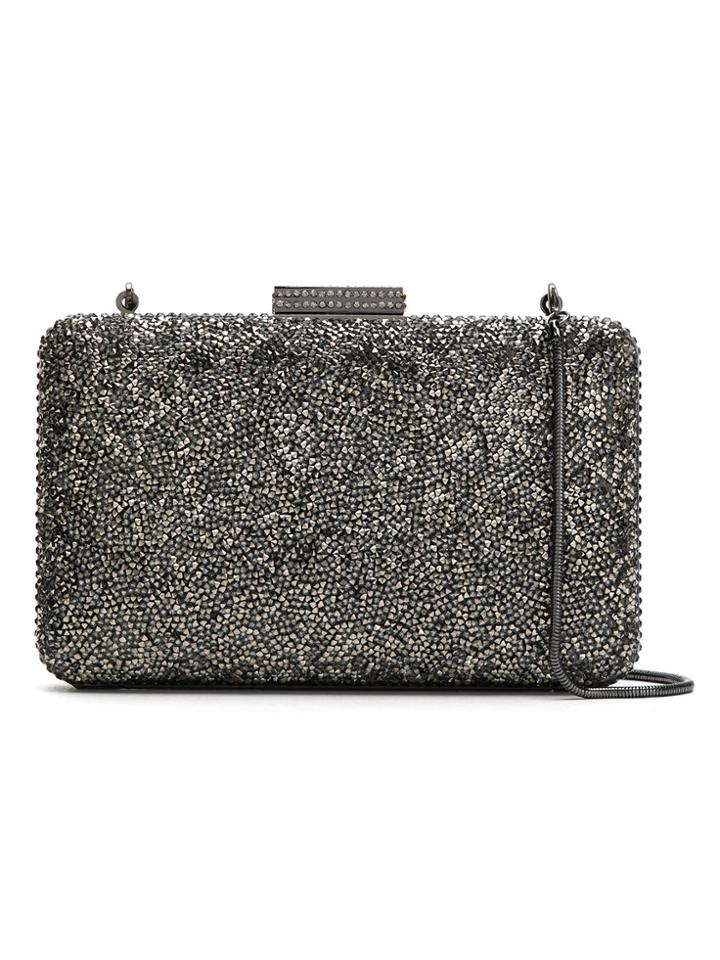Serpui Embellished Clutch - Grey