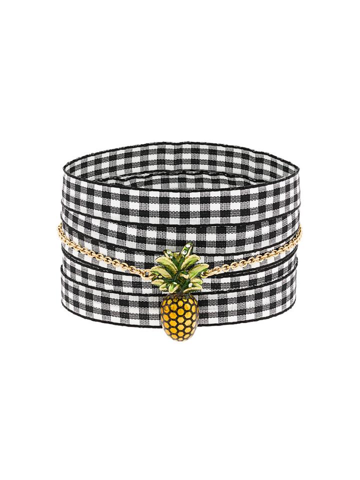 Miu Miu Bracelet With Ribbon - Metallic