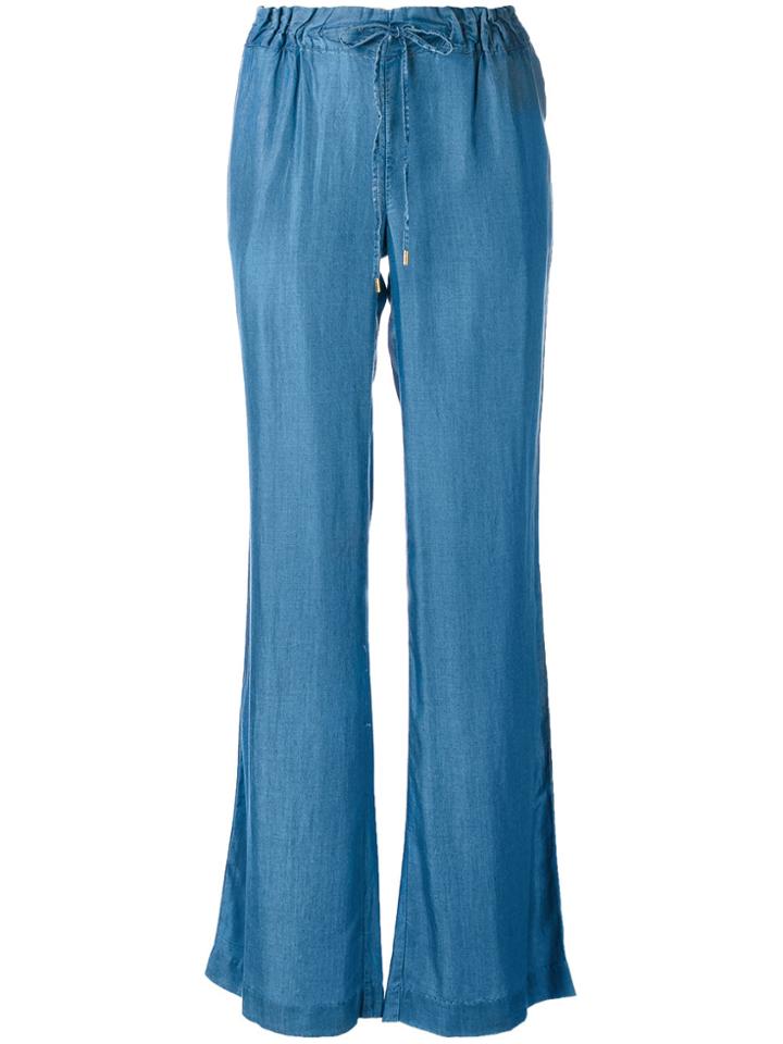 Michael Michael Kors Drawstring Bellbottoms - Blue