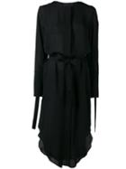 Calvin Klein Collection - Tie Fastened Dress - Women - Silk - 38, Black, Silk