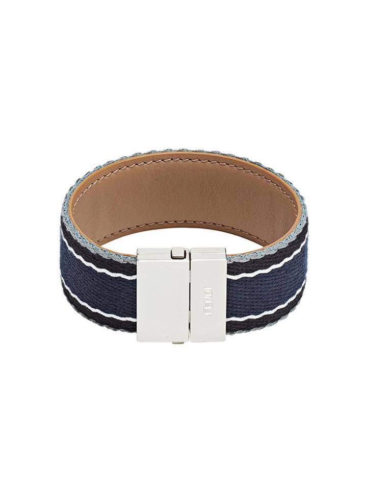 Fendi Logo Clasp Bracelet - Blue