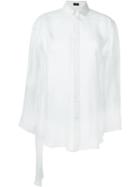 Joseph Box Pleat Shirt, Women's, Size: 42, White, Silk