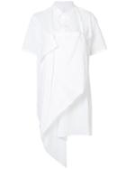 Y's - Apron Blouse - Women - Cotton - 2, White, Cotton