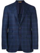 Canali 'key' Blazer, Men's, Size: 50, Blue, Cupro/wool