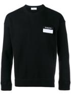 Ami Alexandre Mattiussi Name Tag Patch Jumper - Black