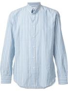Umit Benan Striped Shirt, Men's, Size: 46, Blue, Cotton