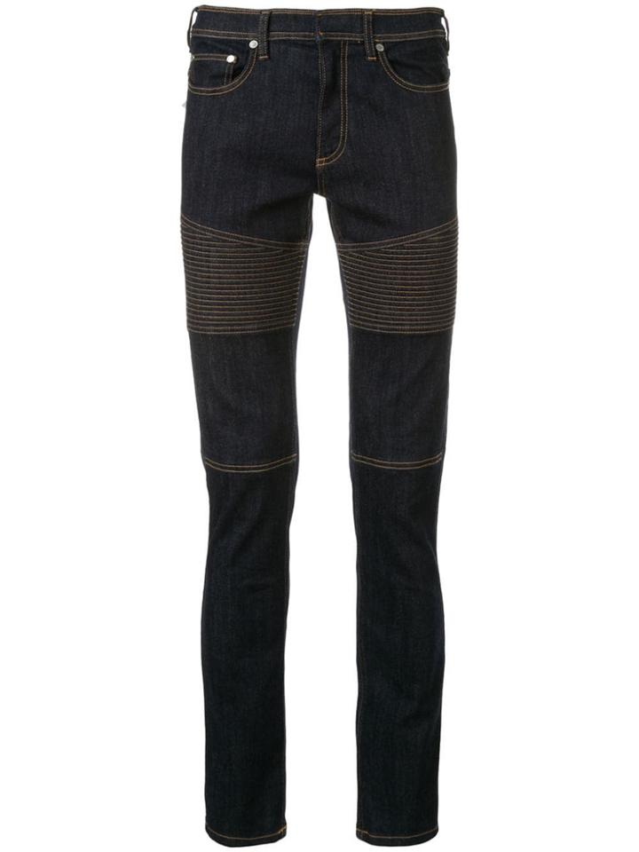 Neil Barrett Lightening Bolt Jeans - Blue