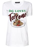 Dolce & Gabbana Pasta Graphic T-shirt - White