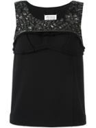 Maison Margiela Textured Sleeveless Blouse - Black