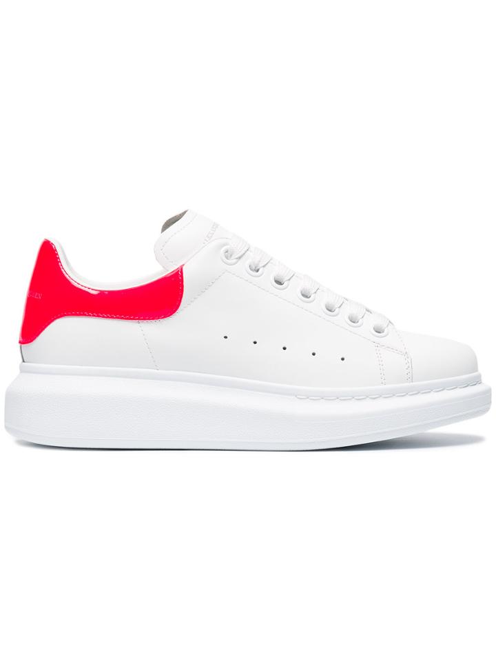 Alexander Mcqueen White And Red Oversized Sneakers
