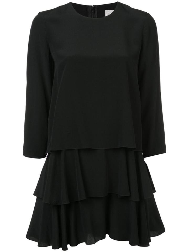 Jason Wu Layered Ruffle Mini Dress - Black