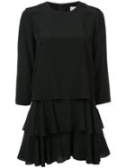 Jason Wu Layered Ruffle Mini Dress - Black