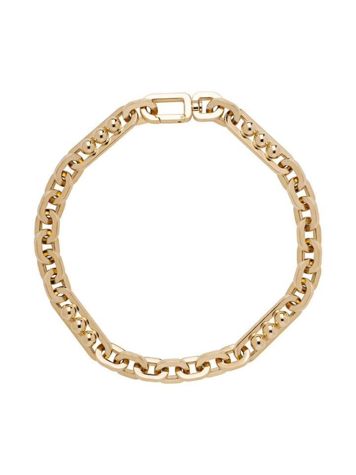 Prada Ball Details Chain Choker - Gold