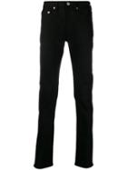 Ps Paul Smith Straight-leg Mid-rise Jeans - Black