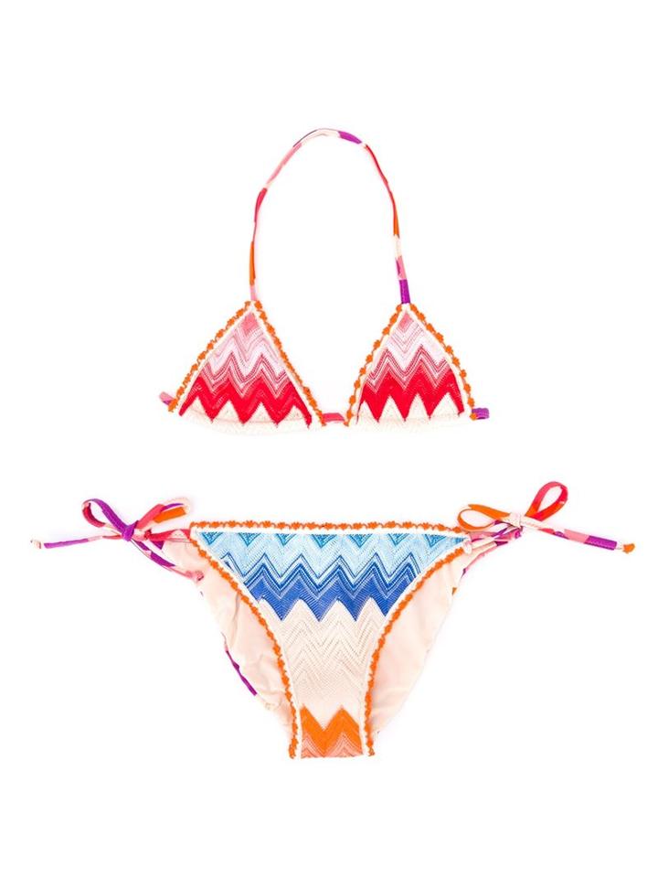 Missoni Kids Zig Zag Crochet Knit Bikini, Toddler Girl's, Size: 4 Yrs