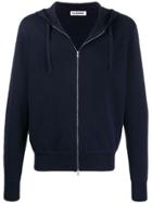 Jil Sander Hooded Zip-up Jacket - Blue