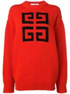 Givenchy 4g Logo Sweater - Red