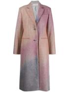 Nina Ricci Spray Effect Single-breasted Coat - Pink