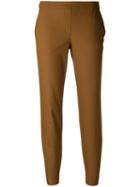 Theory Skinny Cropped Trousers, Women's, Size: 4, Brown, Cotton/polyamide/spandex/elastane/polyurethane