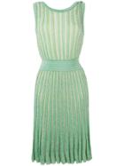Missoni Pleated Knit Dress - Green
