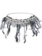 Chanel Vintage Fringed Choker Necklace - Metallic