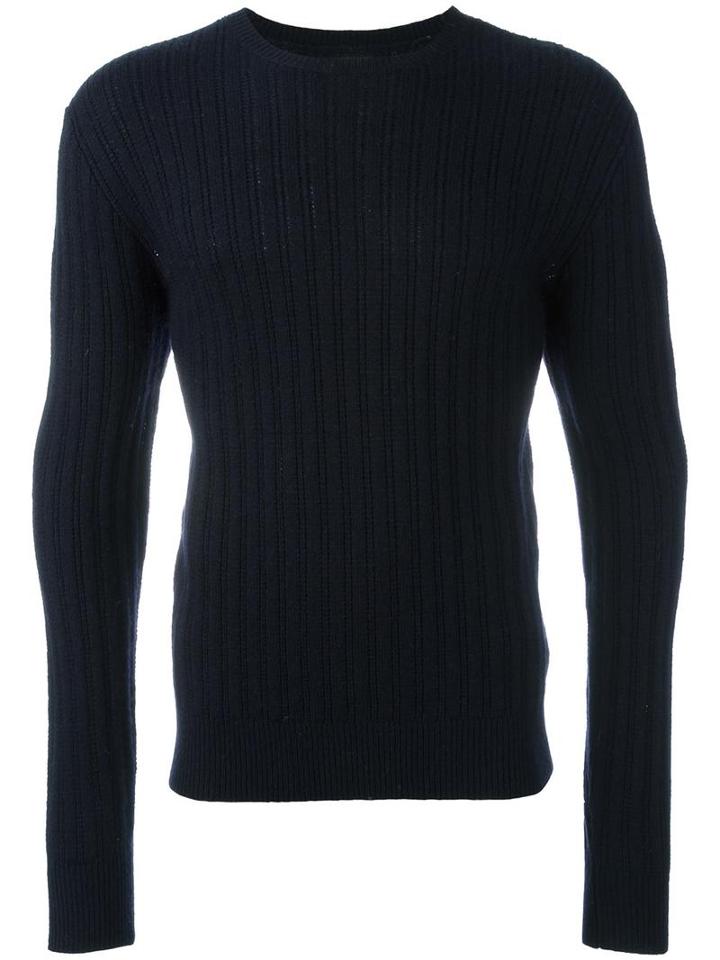 Bellerose Crew Neck Jumper, Men's, Size: Large, Blue, Acrylic/polyamide/viscose/wool