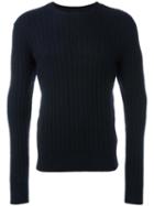 Bellerose Crew Neck Jumper, Men's, Size: Large, Blue, Acrylic/polyamide/viscose/wool