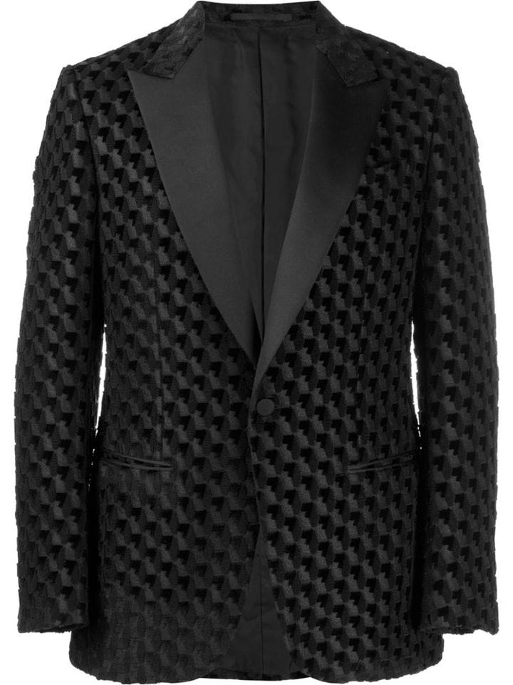 Ermenegildo Zegna Textured Tuxedo Jacket - Black