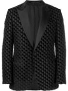 Ermenegildo Zegna Textured Tuxedo Jacket - Black