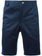 Thom Browne Chino Short In Navy Cotton Twill - Blue