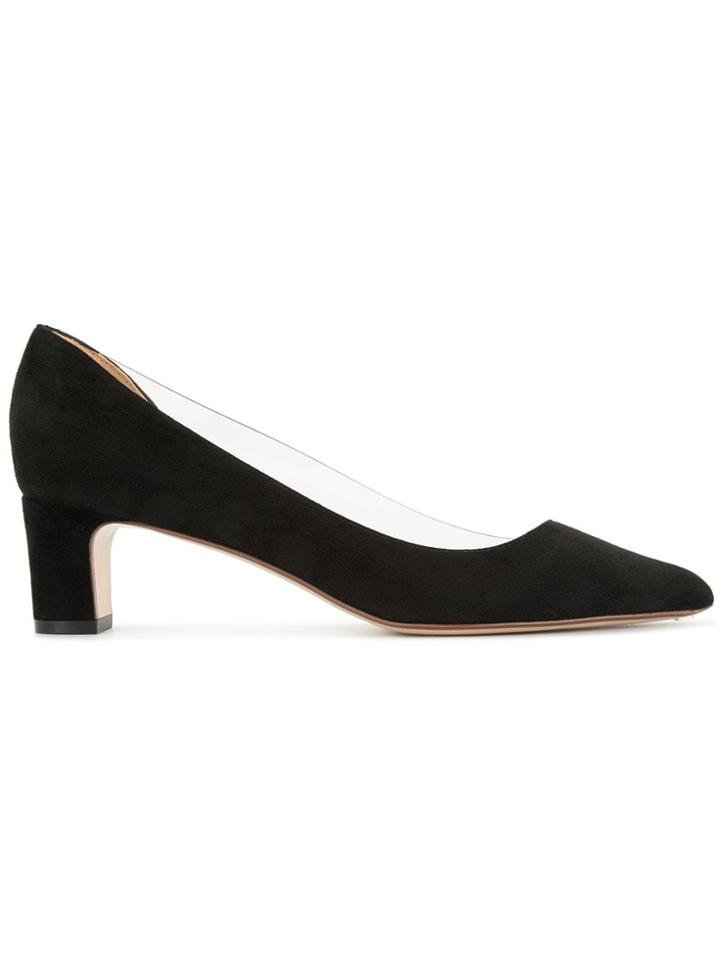 Francesco Russo Low Suede Pumps - Black