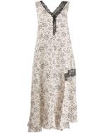 Alysi Small Floral Print Dress - Neutrals