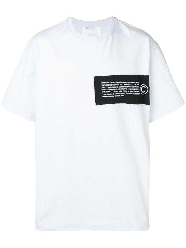 Colmar A.g.e. By Shayne Oliver Text Patch Oversized T-shirt - Blue