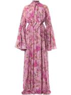 Giambattista Valli Floral Flared Maxi Dress - Pink
