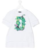 Diesel Kids - Tropical Print T-shirt - Kids - Cotton/polyester - 2 Yrs, White