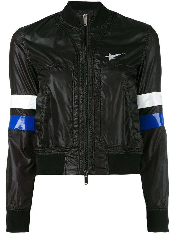 Haus By Ggdb - Banded Sleeve Jacket - Women - Polyamide/polyester/pvc - Xs, Black, Polyamide/polyester/pvc