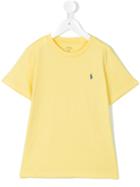 Ralph Lauren Kids - Logo T-shirt - Kids - Cotton - 7 Yrs, Yellow/orange