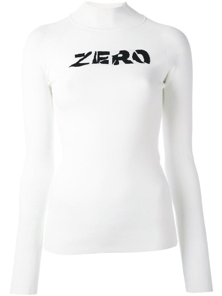 Alyx 'zero' Print T-shirt, Women's, Size: Medium, White, Viscose/polyester