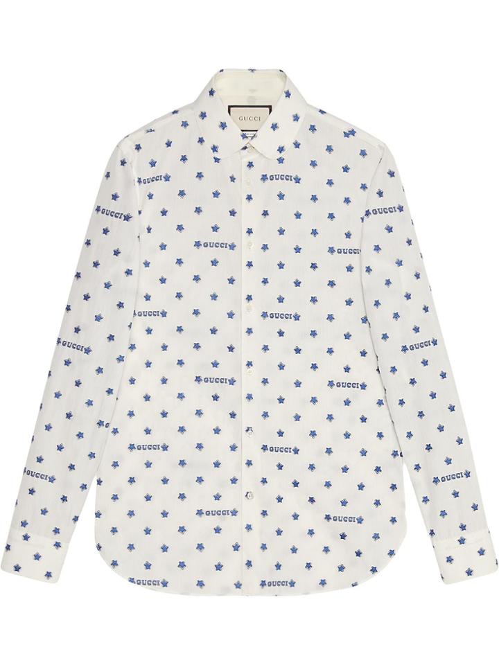Gucci Gucci Star Fil Coupé Shirt - White