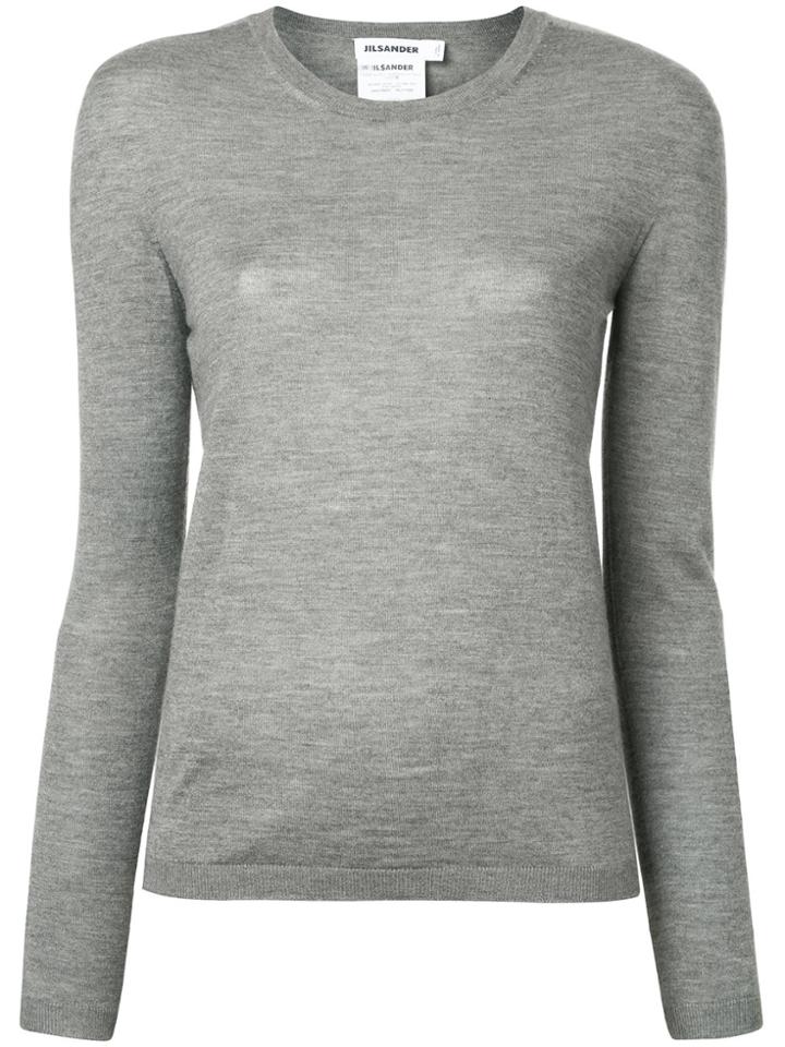 Jil Sander Crew Neck Jumper - Grey
