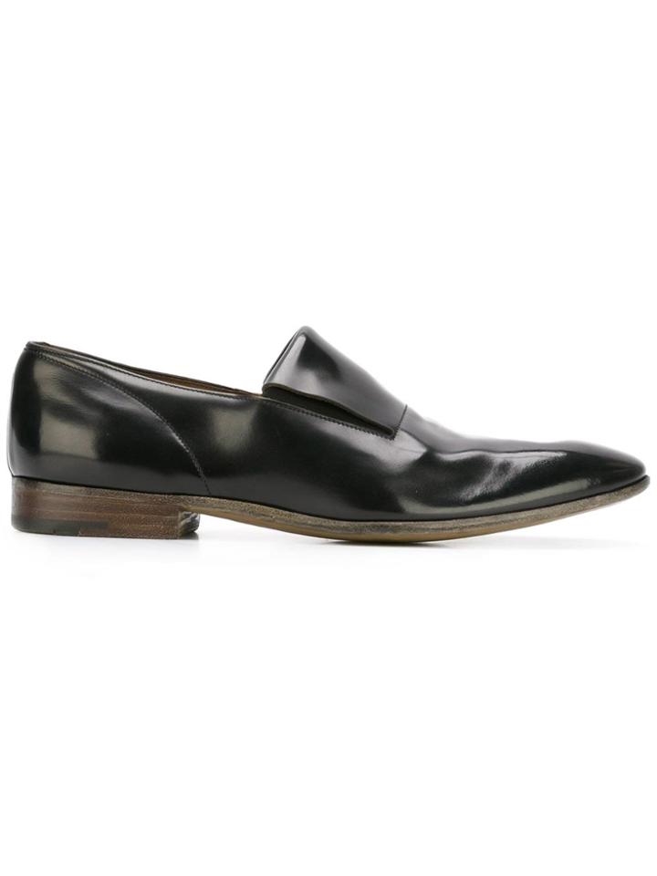 Premiata Flap Tongue Loafers - Black