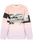 Balmain Desert Graphic Gradient Jumper - Pink