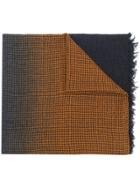 Z Zegna Contrasting Panels Scarf - Blue