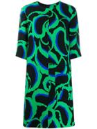 Marni Abstract Print Dress - Green