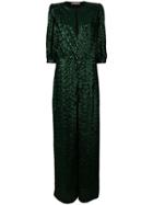 Amen Sequin Embellished Jumpsuit - Green