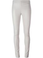Joseph Skinny Trousers, Women's, Size: 34, Grey, Lamb Skin/cotton/spandex/elastane